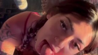 Aliyah Marie / Itsaliyahmarie Onlyfans blowjob and swallows cum!!!