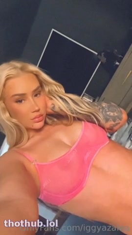 Iggy Azalea Shows Off Her Huge Boobs In See-Through Lingerie