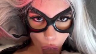 Demon Mika Black Cat Girl Gets Fucked And Cum In Mouth