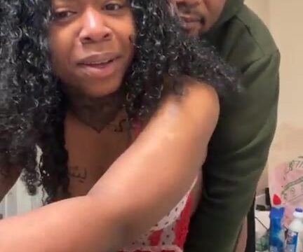 Angel Pittman Making Love With Her Boyfriend In The Bathroom